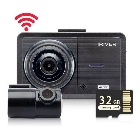 아이리버 2채널 FHD+HD 초가성비 차량용 블랙박스 FH1 WiFi 스마트폰 연동지원