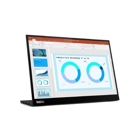 레노버 QHD+ IPS WLED 4.9mm 베젤 휴대용 모니터 63AAUAR6WW, 35cm, ThinkVision M14d