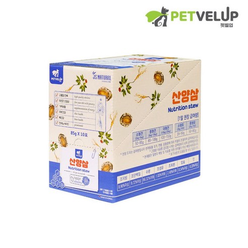 반려동물 습식사료 산양삼 스튜_펫벨업, 1박스, 850g, 전복