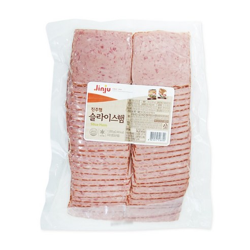 진주햄 슬라이스햄 1kg(소시지 샌드위치 햄 토스트), 1kg, 1개