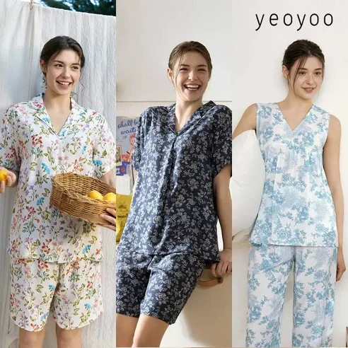 여름밤의 뒤척임 이제 그만 여유 인견 파자마 3세트로 꿀잠 예약해요