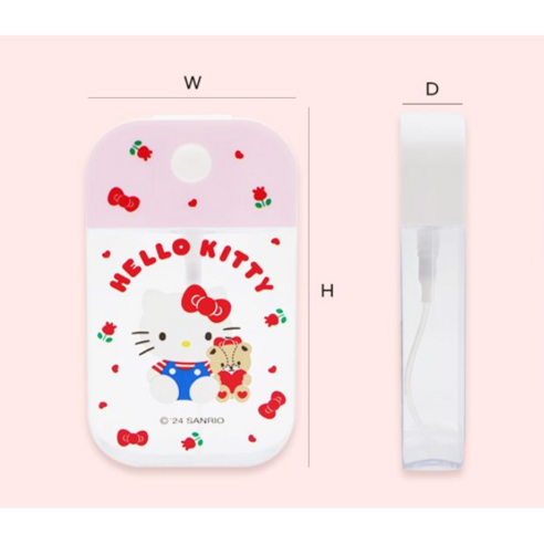 산리오 캐릭터즈 포켓 투명 스프레이용기 50ml 10종