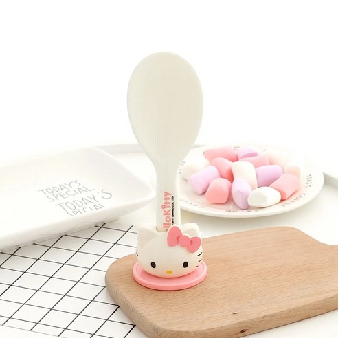 헬로키티 전기밥솥 밥주걱 논슬립 디자인 가정용 밥스푼 핑크, 핑크 섬네일