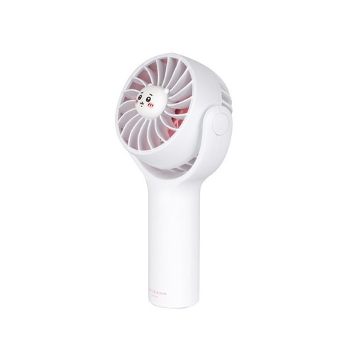 먼작귀 캐릭터 미니 핸디팬 손 선풍기 주머니에 쏙 작지만 강력한 바람, 치이카와(핑크)