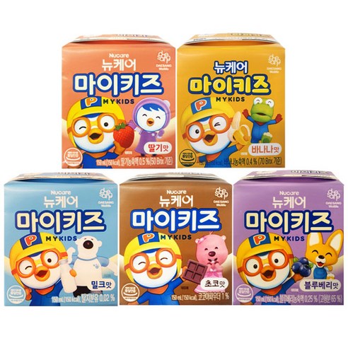 마이키즈 5종 체험팩 (밀크1+딸기1+초코1+바나나1+블루베리1)