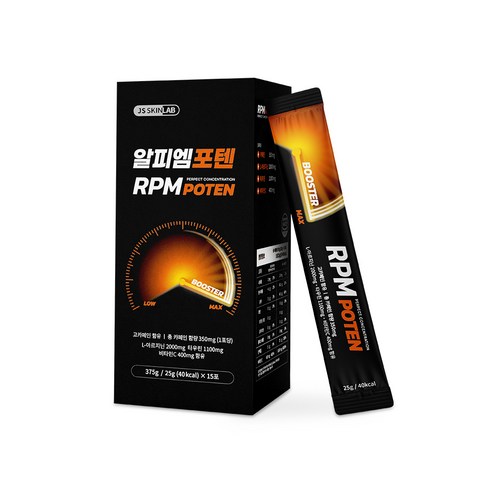 알피엠포텐 1박스 15포 고카페인 초각성음료