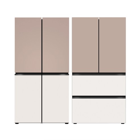LG 디오스 오브제컬렉션 냉장고 Fit & Max + LG 디오스 오브제컬렉션 김치톡톡 Fit & Max R1093GAG037