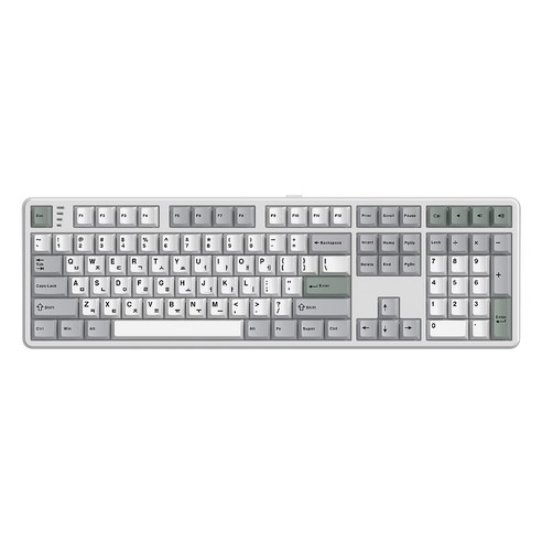 한성컴퓨터 3모드 폼떡 가스켓 기계식 키보드 딥블루 뽀송 38g, 저소음 적축, GK798PRO, 메탈화이트