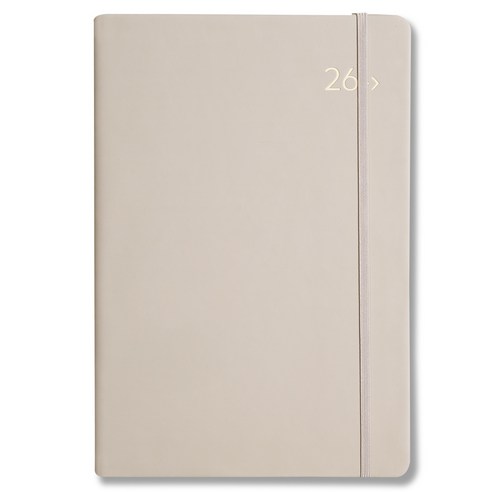 2026 디커버다이어리 양장 밴드식 다이어리 날짜형 노트식 A5 DV PRO3플러스, 라이트그레이