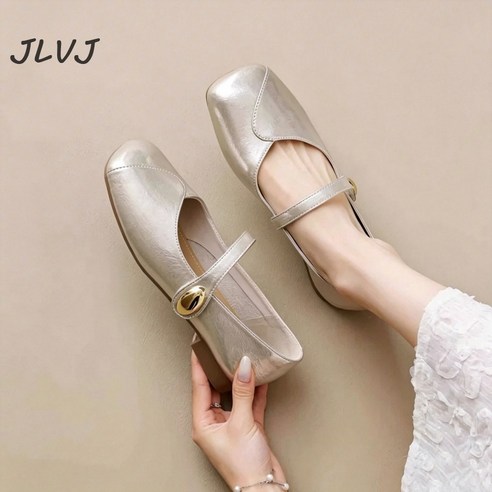 JLVJ 여성 부드러운 단화 발편한 구두 플랫 슈즈