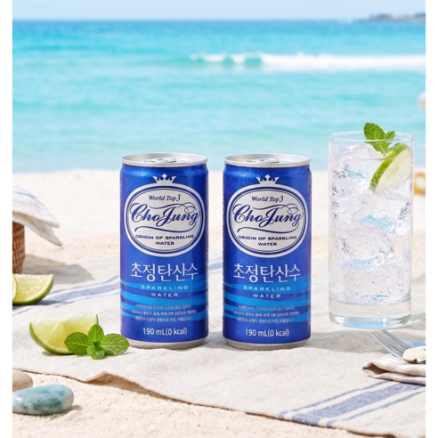 초정탄산수 플레인, 190ml, 60개