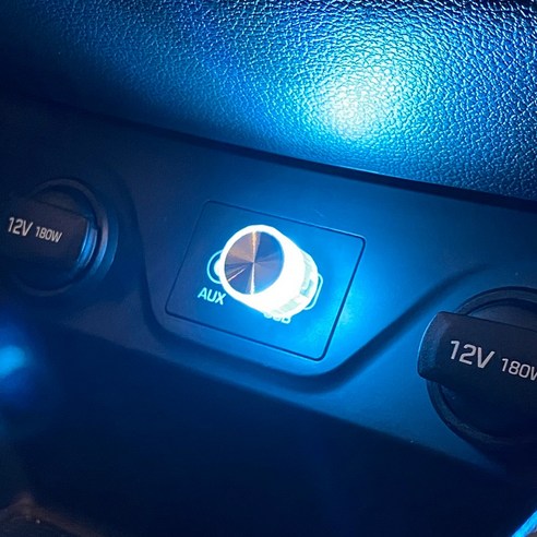 자동차 차량용 LED 미니 USB 무드등 풋등 실내등 조명, C51원형무드등-스..., 1개