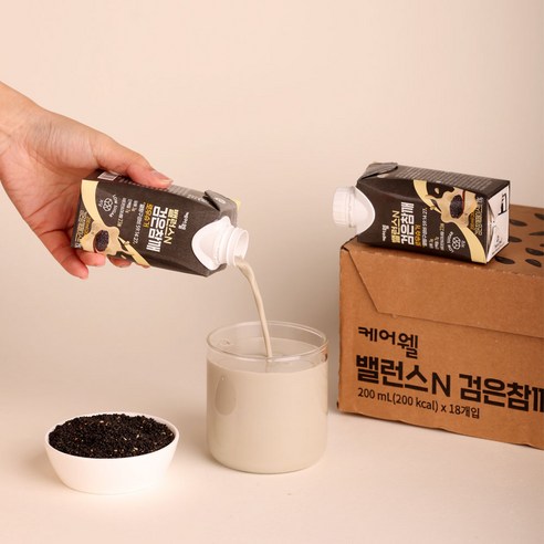 케어웰 밸런스N 검은참깨 로우슈거 200ml, 18개 솔직 후기 | 실사용자 리뷰 분석 - 상품 이미지 2