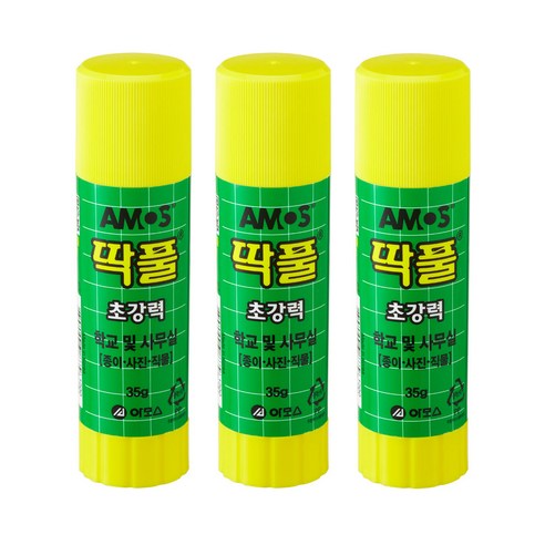 아모스 딱풀, 35g, 3개