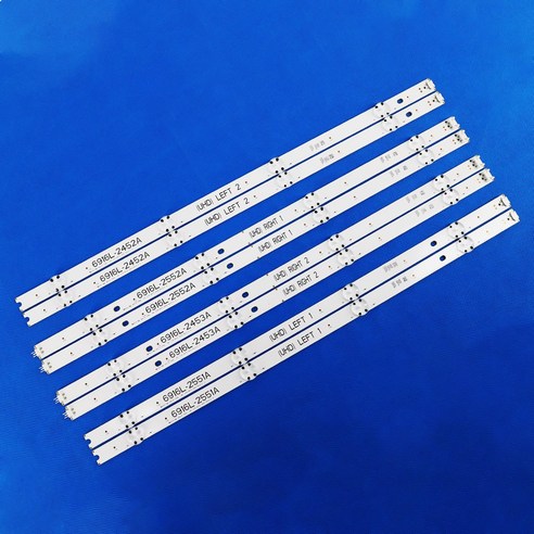 1 세트 8PCS LED 백라이트 스트립 LG 49 인치 TV 49UH620V 49UH603V LC490DGE 6916L ...