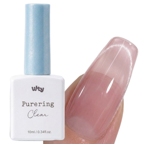 백억언니 위티 퓨어링 투명 자석 젤네일 유리알 레이어드, 1개, 10ml, 클리어