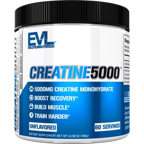 EVLUTIONNUTRITION 크레아틴 5000mg 언플레이버드 실사용 후기 | 효과 있을까? 썸네일