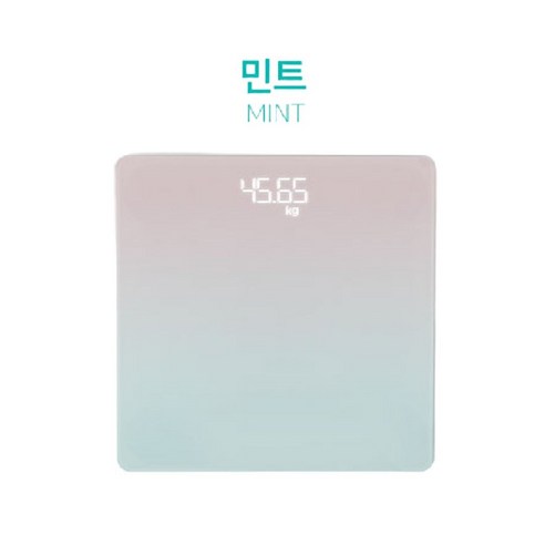리디아 LED 디지털 초정밀 체중계, 1개, 민트색, LED초정밀