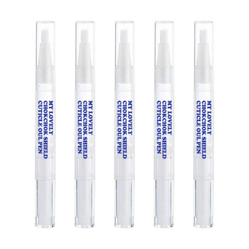 국산 촉촉 블루 큐티클 오일펜, 5개, 2.5ml