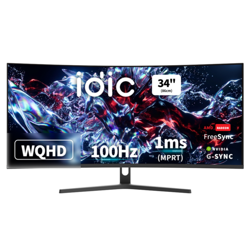 아이딕 HB340CV WQHD 100Hz 34인치(87~88cm) 커브드모니터, 일반