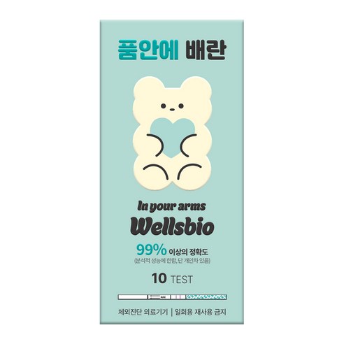 품안에 배란 테스트기 플러스 얼리 체크 배테기, 1개, 10개입