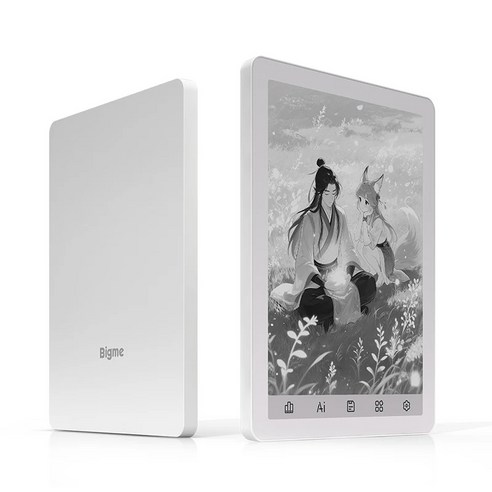 빅미 B6 전자책 리더 6인치 흑백 E-잉크 300 PPI HD, 1개, 케이스 포함 B6 화이트, .