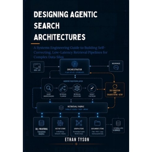 (영문도서)Designing Agentic Search Architectures: A Systems Engineering Guide to Building... Paperback, Independently Published, English, 9798197778048