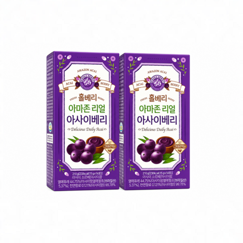 홀베리 아마존 리얼 아사이베리 14p, 210g, 2개