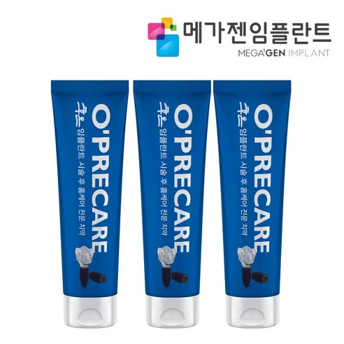 메가젠 후은 임플란트 치약, 100ml, 3개