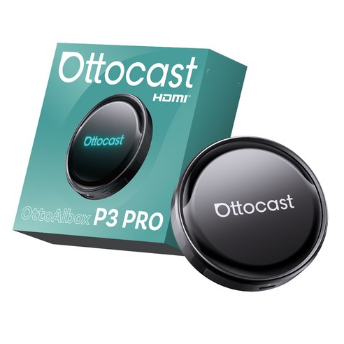 오토캐스트 3in1 AI BOX 안드로이드 13 무선 애플 카플레이 무선 안드로이드 앱 다운로드 지원, 블랙, P3 Pro