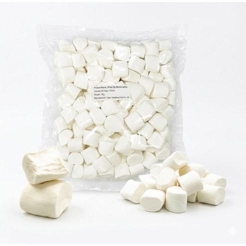 화이트 빅 마시멜로 마쉬멜로우, 1kg, 1개