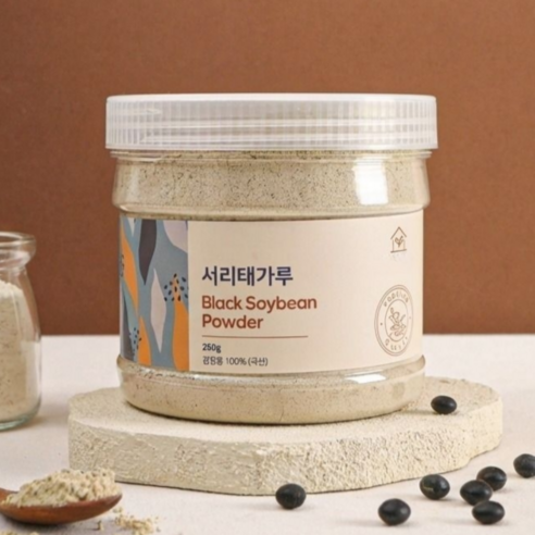 자연고을 국산 100% 서리태 검은콩 가루 볶은 검은 콩가루, 1개, 250g