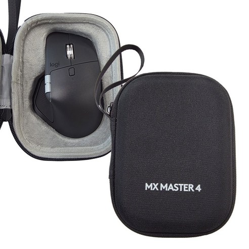 로지텍 MX MASTER4 전용 케이스 파우치 정확한 FIT 로지볼트 수납, 블랙, MX 마스터4 파우치