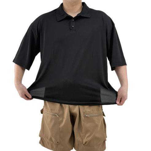 [2XL-6XL/아이스냉감] 블루제이 빅사이즈 링클프리 반팔 카라티