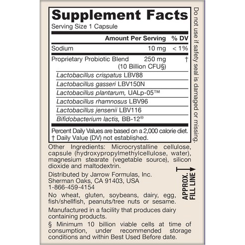 Jarrow Formulas 자로우 펨 도피러스 어드밴스드 유산균 100억 CFU 30캡슐 (상온보관용) 후기 분석 - 최종 추천 이미지