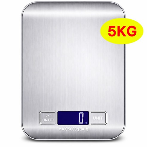 센스팟 디지털 주방 전자저울 5kg, 1개, S화이트