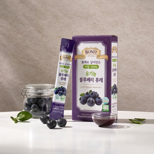 보니티 유기농 통째로 갈아만든 리얼 100% 블루베리 퓨레 20g, 14... 솔직 후기 | 실사용자 리뷰 분석 - 상품 이미지 2