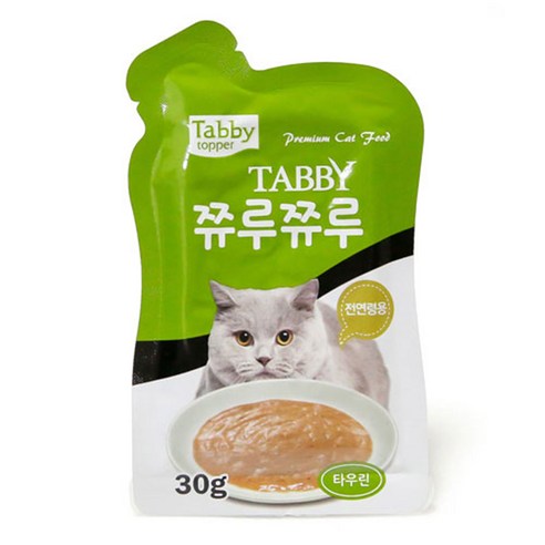 테비토퍼 쮸루쮸루 고양이 파우치 생선 30 g, 타우린, 30g, 48개