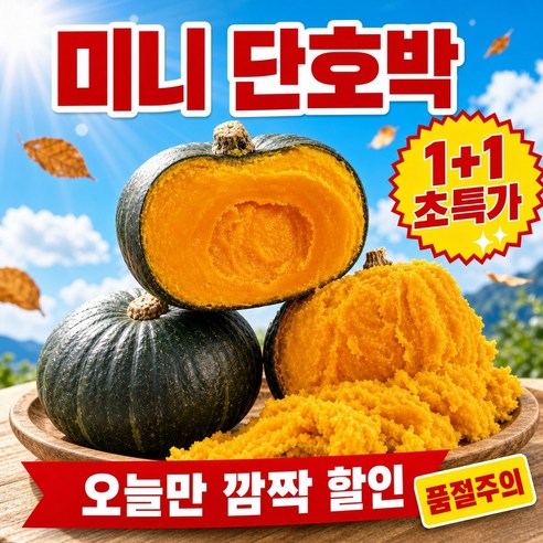 산지직송 제주 못난이 단호박, 10kg, 1박스 - 단호박