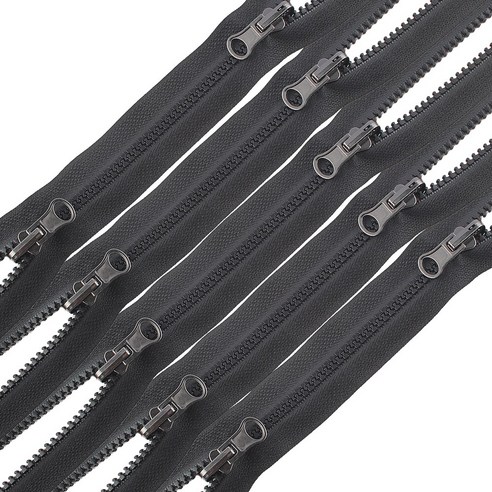 투웨이지퍼 양면 점퍼지퍼 잠바, 5개, 리버시블지퍼90cm-322블랙