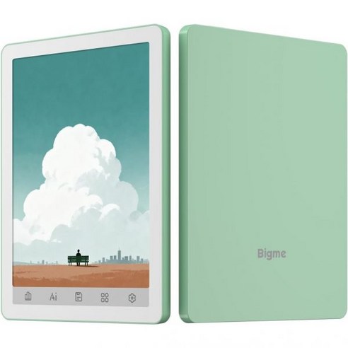 Bigme B6 컬러 전자책 리더기 6인치 태블릿 4GB+64GB 스토리지 Android 14녹색, Green