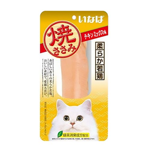 이나바 챠오 야끼사사미 고양이간식, 25g, 1개, QSC-16 치킨믹스