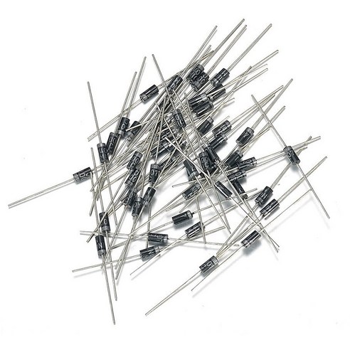 (10개/세트) 1N4007 정류 다이오드 - 1A 1000V 고전압 DO-41 패키지 - 역전류 방지 전자부품, 1세트