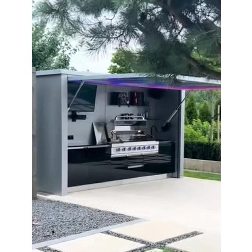 [캡슐형 야외주방] 야외주방 스페이스캡슐 바베큐부스