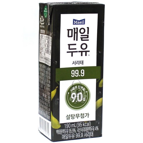 매일두유 99.9 서리태, 1개, 190ml
