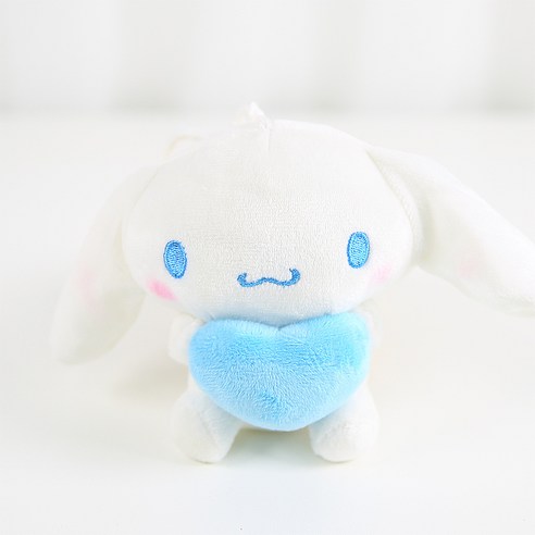 산리오 키링 인형 가방고리 키홀더 Sanrio 봉제인형, 시나모롤 하트, 1개, 15cm