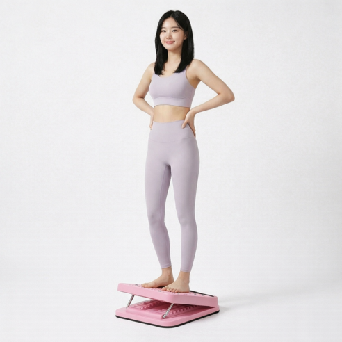 루틴온 종아리 각도조절 스트레칭 보드, 퍼플