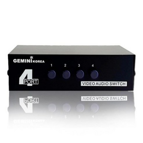 AG-4100 AV 4포트선택기 셀렉터 분배기 오디오 비디오 RCA, 1개