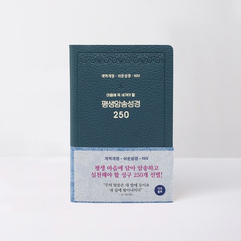 평생암송성경 250(개역개정/쉬운성경/NIV/다크블루), 아가페출판사