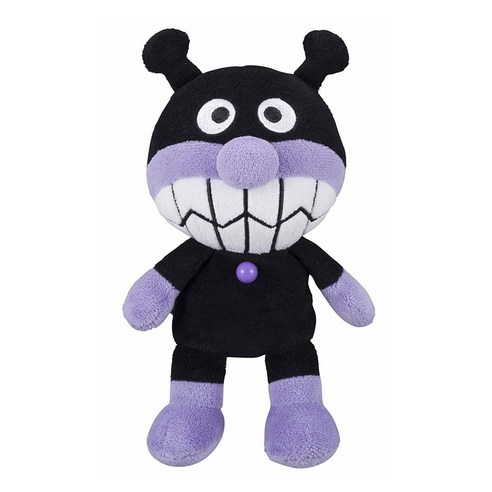일본 호빵맨 캐릭터 미니 봉제인형, 1개, 세균맨, 18cm